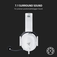 Káblový headset pre e-šport Razer BlackShark V2 X – 50 mm meniče Triforce, priestorový zvuk 7.1, kardioidný mikrofón Hyperclear, pasívne potlačenie hluku, biely 7