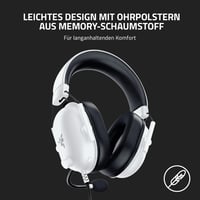 Káblový headset pre e-šport Razer BlackShark V2 X – 50 mm meniče Triforce, priestorový zvuk 7.1, kardioidný mikrofón Hyperclear, pasívne potlačenie hluku, biely 6