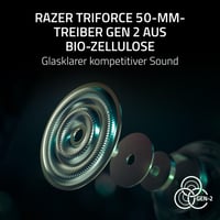 Cască Gaming Wireless Razer BlackShark V3 Pro Xbox S|X Albă - Anulare zgomot ANC, Triforce 50 mm, HyperSpeed 2.4GHz și Bluetooth, Xbox/PC 6