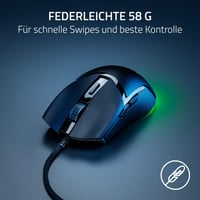 Ľahká káblová herná myš Razer Cobra s osvetlením Chroma RGB, 57 g, optické spínače 3. generácie, spodné podsvietenie, čierna 4