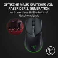 Ľahká káblová herná myš Razer Cobra s osvetlením Chroma RGB, 57 g, optické spínače 3. generácie, spodné podsvietenie, čierna 5