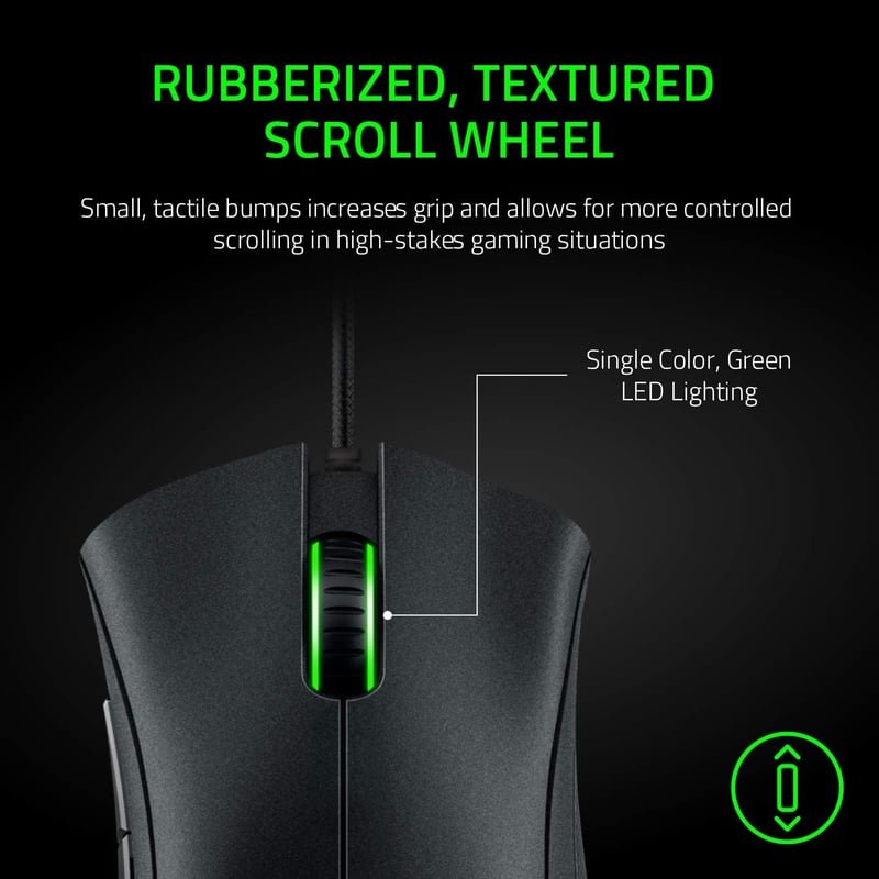 Razer DeathAdder Essential 2021 Vezetékes Gamer Egér 6400 DPI Optikai Szenzor - black, DeathAdder Essential (2021)