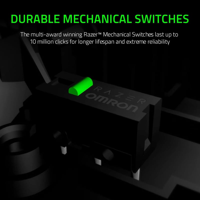 Razer DeathAdder Essential 2021 Vezetékes Gamer Egér 6400 DPI Optikai Szenzor - black, DeathAdder Essential (2021)