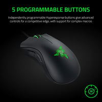 Razer DeathAdder Essential 2021 Vezetékes Gamer Egér 6400 DPI Optikai Szenzor - black, DeathAdder Essential (2021) 4