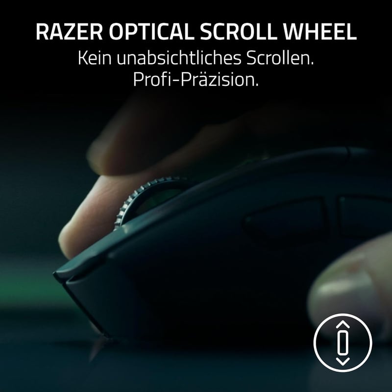 Razer DeathAdder V4 Pro Wireless Gamer Egér 56g Ultralight 45K Sensor - black, DeathAdder V4 Pro