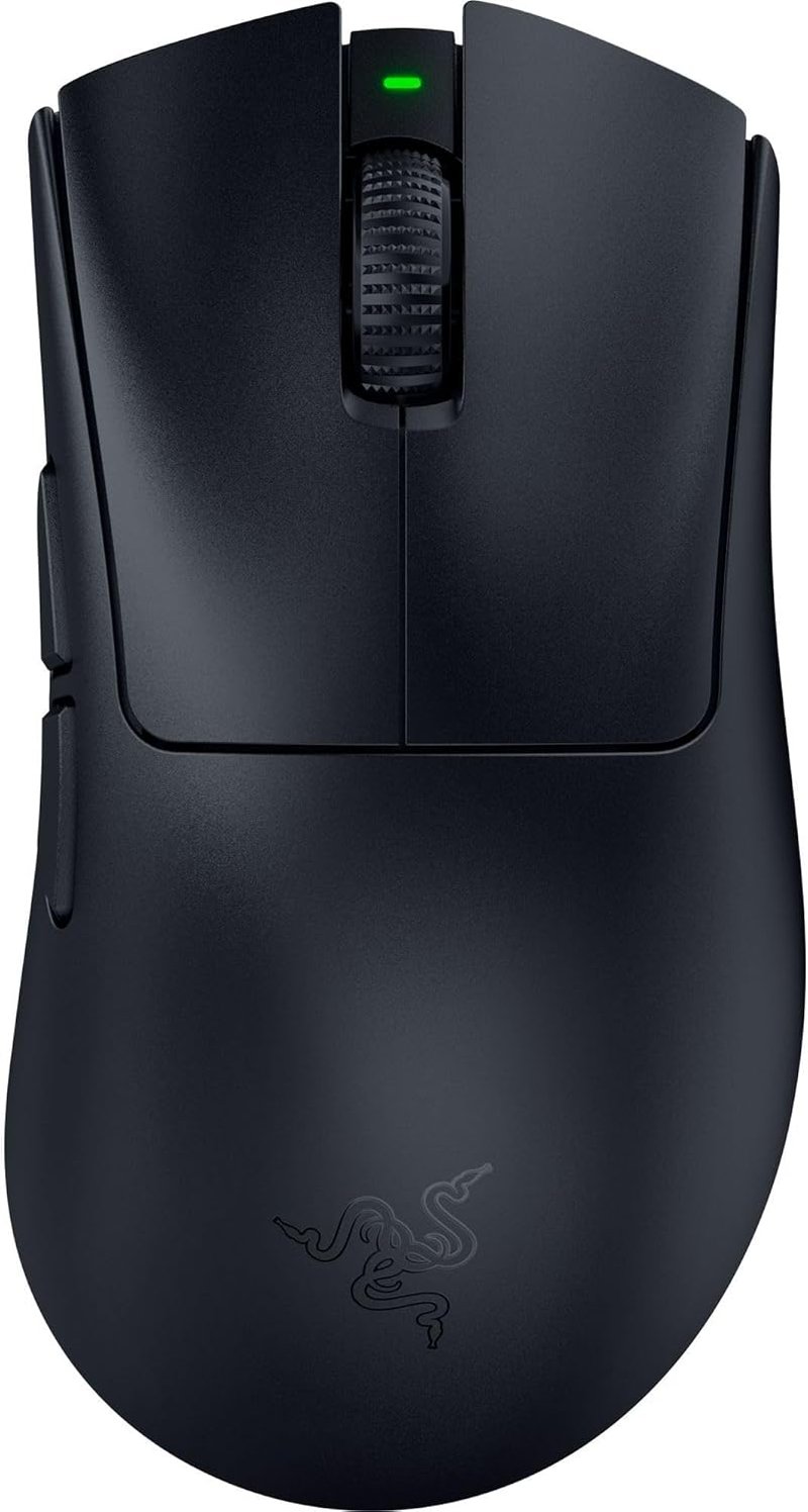 Razer DeathAdder V4 Pro Wireless Gamer Egér 56g Ultralight 45K Sensor - black, DeathAdder V4 Pro