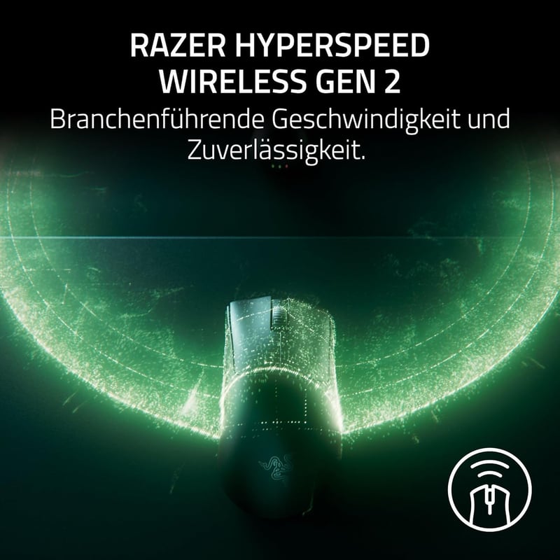 Razer DeathAdder V4 Pro Wireless Gamer Egér 56g Ultralight 45K Sensor - black, DeathAdder V4 Pro