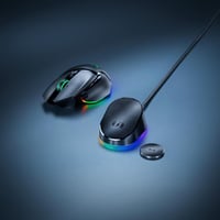 Razer Mouse Dock Pro s bezdrôtovým nabíjacím pukom – Magnetické nabíjanie, HyperPolling 8K Hz, Chroma RGB, protišmyková základňa – Čierna 7