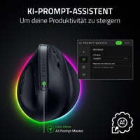 Razer Pro Click V2 Vertical ergonómikus vezeték nélküli egér, jobbkezes, 30K szenzor - fekete 4