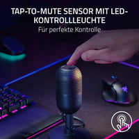 USB kondenzátorový mikrofón Razer Seiren V3 Mini – superkardioidný, funkcia Tap-to-Mute, čierny 4