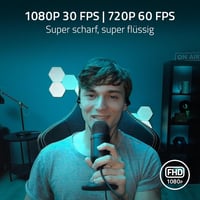 Razer Streaming Mikrofon - Kompakt Fekete Stúdióminőségű Mikrofon Windows Rendszerhez, 2,45" Kijelzővel, Digitális Kamerával Kompatibilis 3
