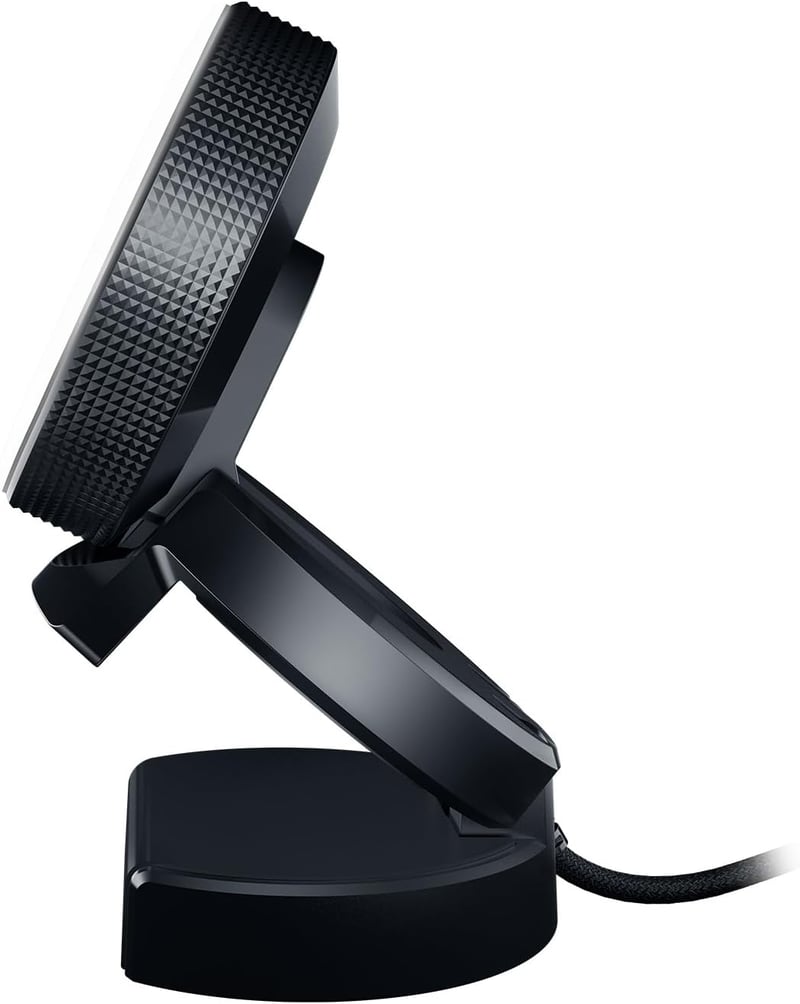 Razer Streaming Mikrofon - Kompakt Fekete Stúdióminőségű Mikrofon Windows Rendszerhez, 2,45" Kijelzővel, Digitális Kamerával Kompatibilis