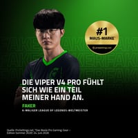 Bezdrôtová herná myš Razer Viper V4 Pro – 49 g ultraľahká, senzor Focus Pro 50K, HyperSpeed Gen-2 8 kHz, optické koliesko, PC/Mac – čierna 3