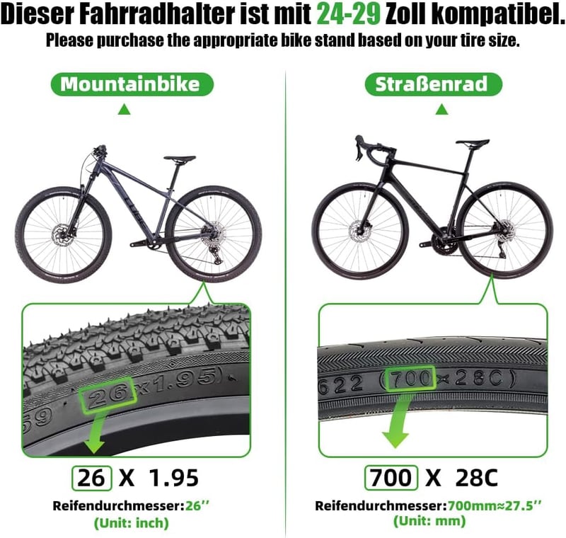 RBRL Állítható Kerékpárständer Alumínium 24-29 Hüvelyk Mountainbike Ebike
