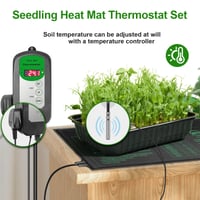 Digitálny termostat RC SLL pre vyhrievacie podložky na klíčenie a pestovanie sadeníc, 5,6–42,2 °C, 4,2 A 1000 W, s certifikáciou ETL 6