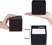 RCHYFEED Fekete bútoremelő 5 cm 2 inch szénacél elefánt alap, szélesebb ágy és asztal lábemelő készlet 4 db, 7,6 cm-ig 2