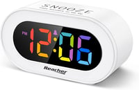 REACHER Kompakt LED Digitális Ébresztőóra Dimmer Funkcióval Hálószobához 1