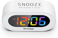 REACHER Kompakt LED Digitális Ébresztőóra Dimmer Funkcióval Hálószobához 3