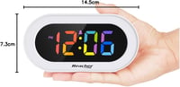 REACHER Kompakt LED Digitális Ébresztőóra Dimmer Funkcióval Hálószobához 8
