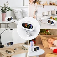 REACHER Kompakt LED Digitális Ébresztőóra Dimmer Funkcióval Hálószobához 7