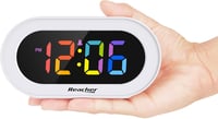 REACHER Kompakt LED Digitális Ébresztőóra Dimmer Funkcióval Hálószobához 2
