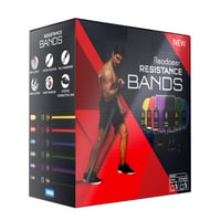 Set benzi elastice de fitness Readaeer, 6 piese – cu mânere, ancoră pentru ușă, benzi pentru glezne și poster, expander din latex pentru antrenament de forță și exerciții acasă (300 lbs/135 kg) 6