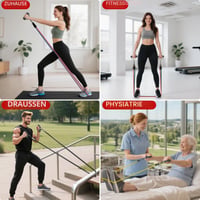 Set benzi elastice de fitness Readaeer, 6 piese – cu mânere, ancoră pentru ușă, benzi pentru glezne și poster, expander din latex pentru antrenament de forță și exerciții acasă (300 lbs/135 kg) 3