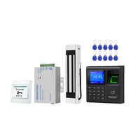 ReaIOKbii 125KHz RFID Beléptető Rendszer - 180kg Mágneszárral, Kódzárral, 10db Kulcstartóval, Tápegységgel - Falra szerelhető Ajtóvezérlő Ké 1