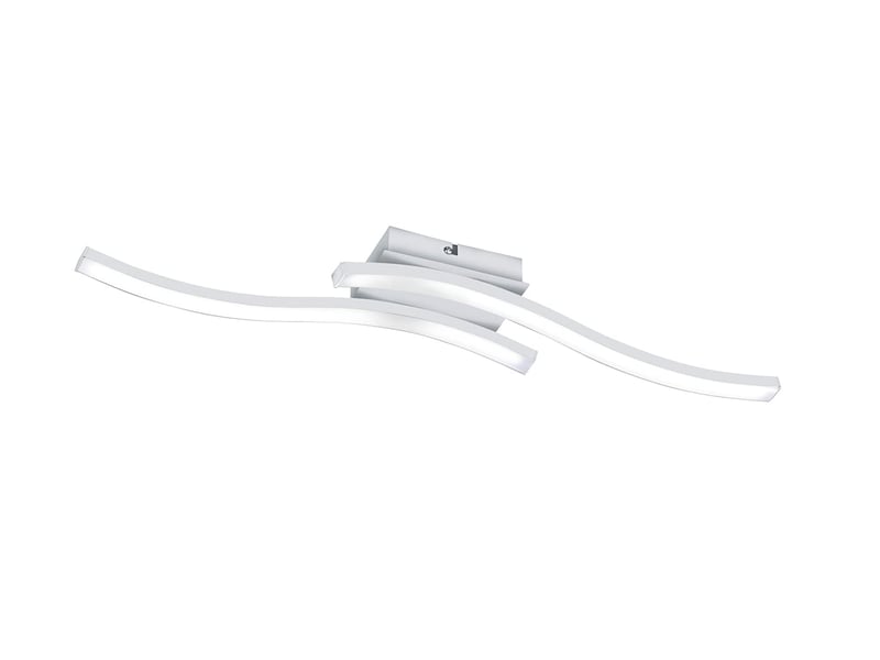 Reality Leuchten Route R62472131 LED stropna svjetiljka, mat bijeli metal, 2x5W LED, moderna rasvjeta za dnevni boravak i spavaću sobu