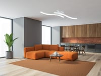 Reality Leuchten Route R62472131 LED stropna svjetiljka, mat bijeli metal, 2x5W LED, moderna rasvjeta za dnevni boravak i spavaću sobu 5