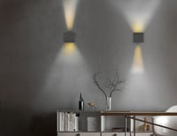 Reality Leuchten Talent R27759132 LED akumulátorová nástenná lampa, matný čierny kov, magnetické uchytenie, snímač pohybu, súmrakový senzor, nabíjanie cez USB-C, Fe 6