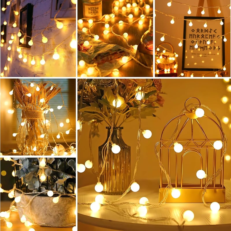 Realky 100 LED tündérfény 15m meleg fehér dimmelhető távirányítóval IP65 - 15 m, Warm White-b