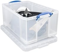 Really Useful Box 64 literes átlátszó műanyag tárolódoboz – 2 db-os csomag, színtelen 7