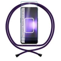 Odolný kryt na Realme GT 3 fialový s nastaviteľnou šnúrkou na krk 1