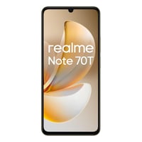 Smartfón realme Note 70T 4G, 4+128 GB, 6000 mAh batéria, 7,94 mm tenký dizajn, osemjadrový procesor T7250, 4+8 GB dynamická RAM, zlatá 2