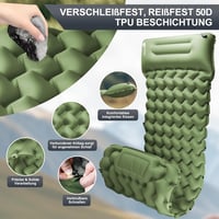 Realtopdo 12cm Önfelfújó Camping Matrac Vízálló Légágy Túrázáshoz Utazáshoz 4
