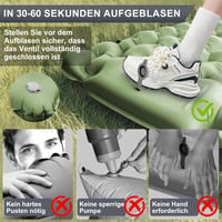 Realtopdo 12cm Önfelfújó Camping Matrac Vízálló Légágy Túrázáshoz Utazáshoz 5
