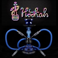 REANICE 11 Colos Vízipipa Szett 2 Csővel - Kék Üveg Shisha Hőkezelő Rendszerrel, Kerámia Dohánytartóval és Kiegészítőkkel - blake, Glass 7