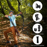 REAWOW 30-40 lb Íjász Készlet - Jobbkezes Reflex Íj Alumínium Markolattal, Szénszálas Nyilakkal, Karvédővel és Ujjvédővel Vadászathoz és Cél 4