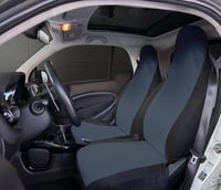Sada predných autokobercov Rebeca Shop pre Smart Fortwo W450 W451 W453 – tmavosivá/čierna 2