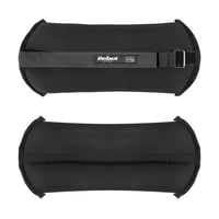 Rebel Electro neoprénové závažia na zápästie a členky 2x3 kg, nastaviteľné záťažové manžety na suchý zips na silový a kardio tréning, modré 3