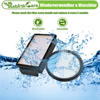 Rebirthcare súprava 3 ks HEPA filtrov pre vysávače Rowenta Compact Power Cyclonic RO3731EA RO3753EA RO3786EA náhradný filter ZR005901 6