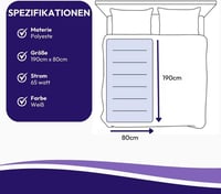 Recalma elektromos fűtő ágymelegítő takaró, 190 x 80 cm, fehér fűtő alátét, 6 fokozat, időzítő, automatikus kikapcsolás 8