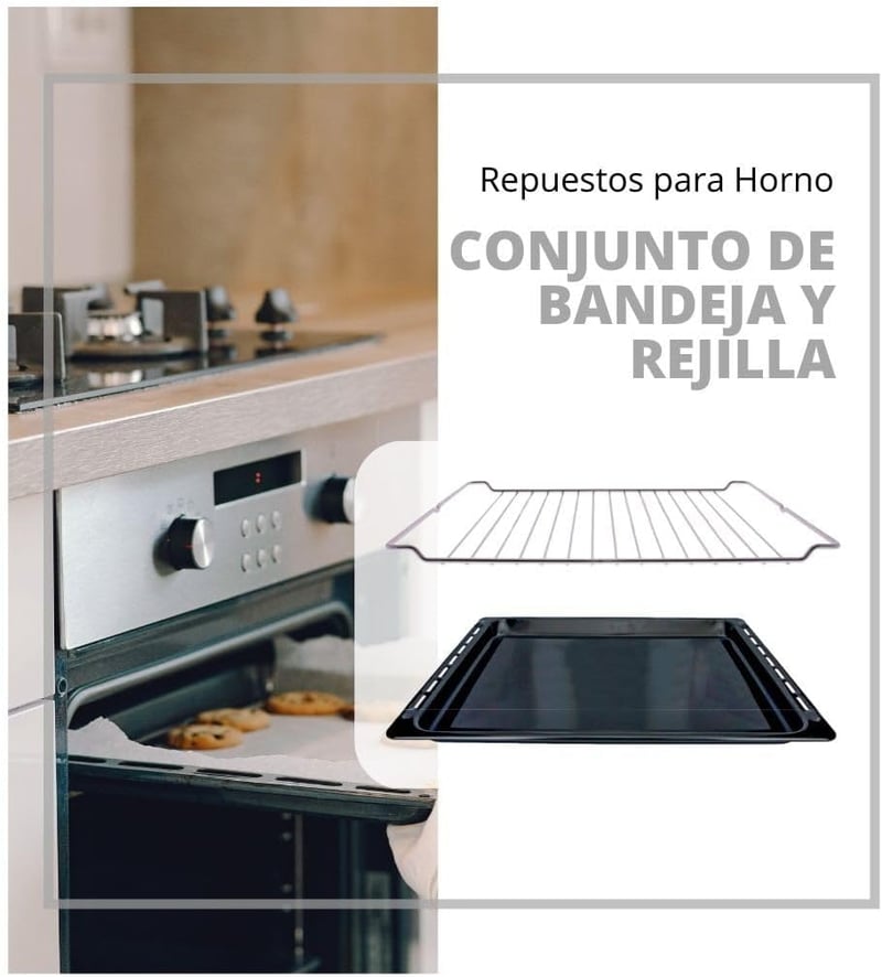Set grătar și tavă de copt Recamania 370x460mm pentru cuptor Teka