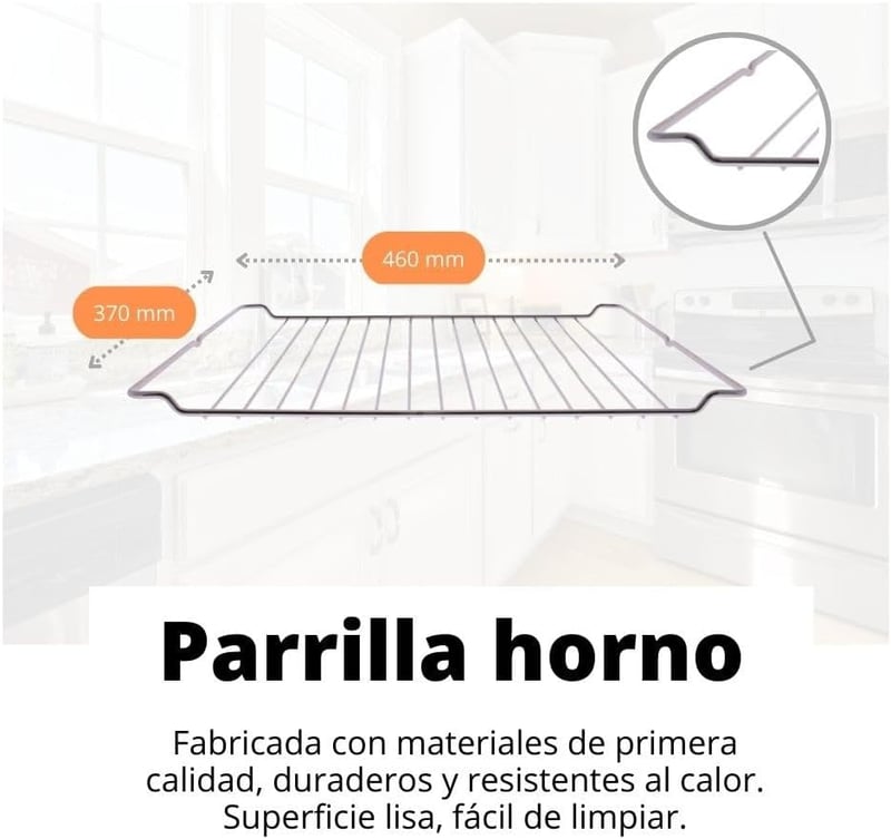 Set grătar și tavă de copt Recamania 370x460mm pentru cuptor Teka