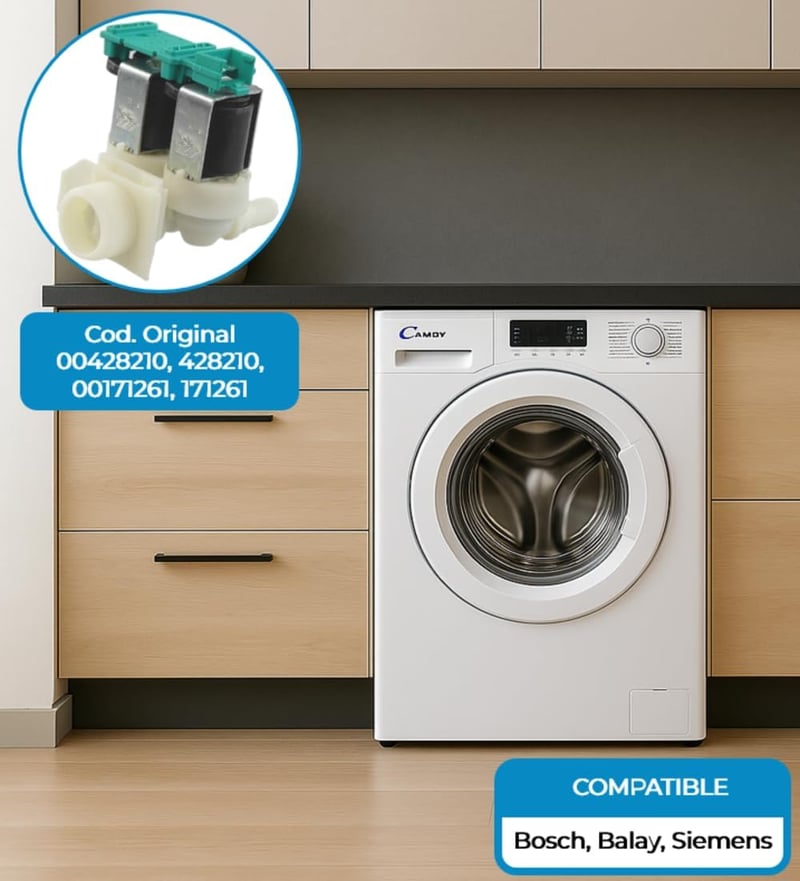 Recamania Bosch 171261 Elektromágneses Szelep Mosógéphez Siemens Kompatibilis