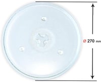 Recamania Mikrohullámú Sütő Üvegtányér 270mm Univerzális Forgótányér 2