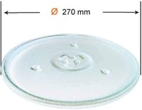 Recamania Mikrohullámú Sütő Üvegtányér 270mm Univerzális Forgótányér 3
