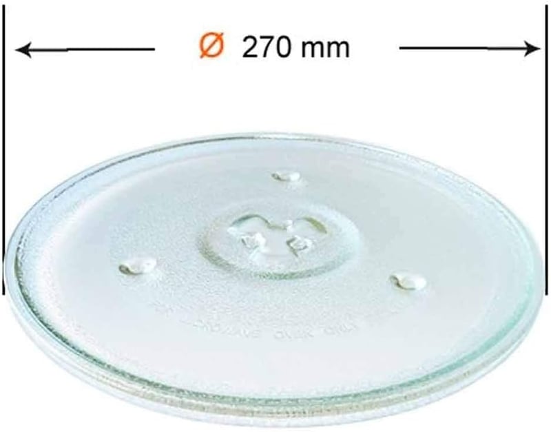 Recamania Mikrohullámú Sütő Üvegtányér 270mm Univerzális Forgótányér