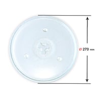 Univerzálny sklenený otočný tanier do mikrovlnnej rúry Recamania 270 mm 2